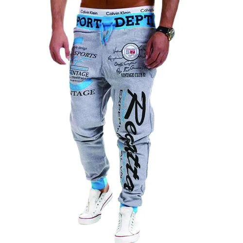 Men's Sweatpants Joggers Trousers Elastic Waist Letter Graphic Prints