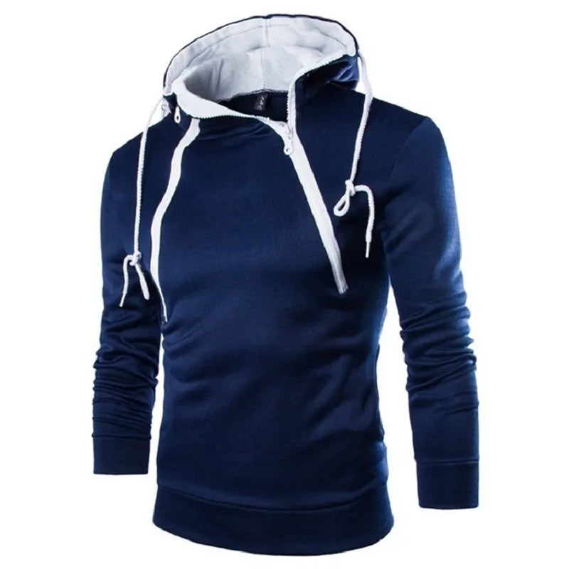 Men's Hoodies Long Sleeve Sweatshirts for Men Zipper Hooded Pullover