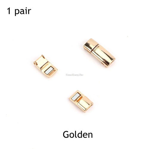 4pcs/1pair New Metal Shoelace Magnetic buckle Shoelaces magnetic Lock