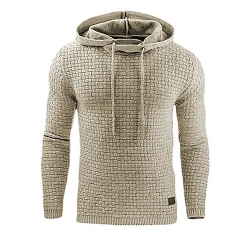 Warm Men's Solid Color Casual Hoodie Oversize Sweatshirt Sweatshirt