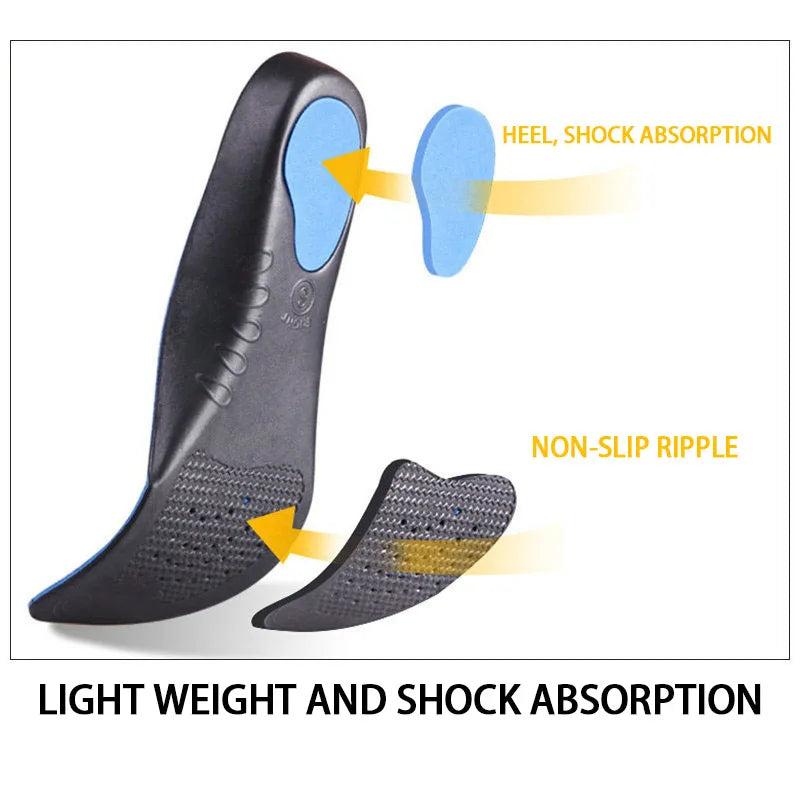 Flat Feet Arch Support Insoles Orthotic Height 3cm High Quality 3D
