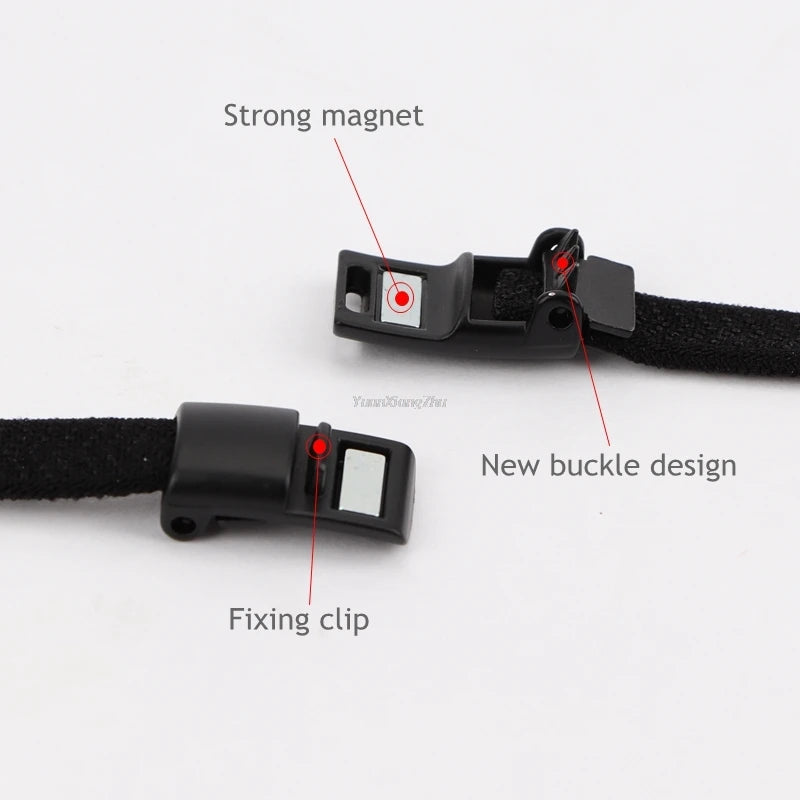 4pcs/1pair New Metal Shoelace Magnetic buckle Shoelaces magnetic Lock