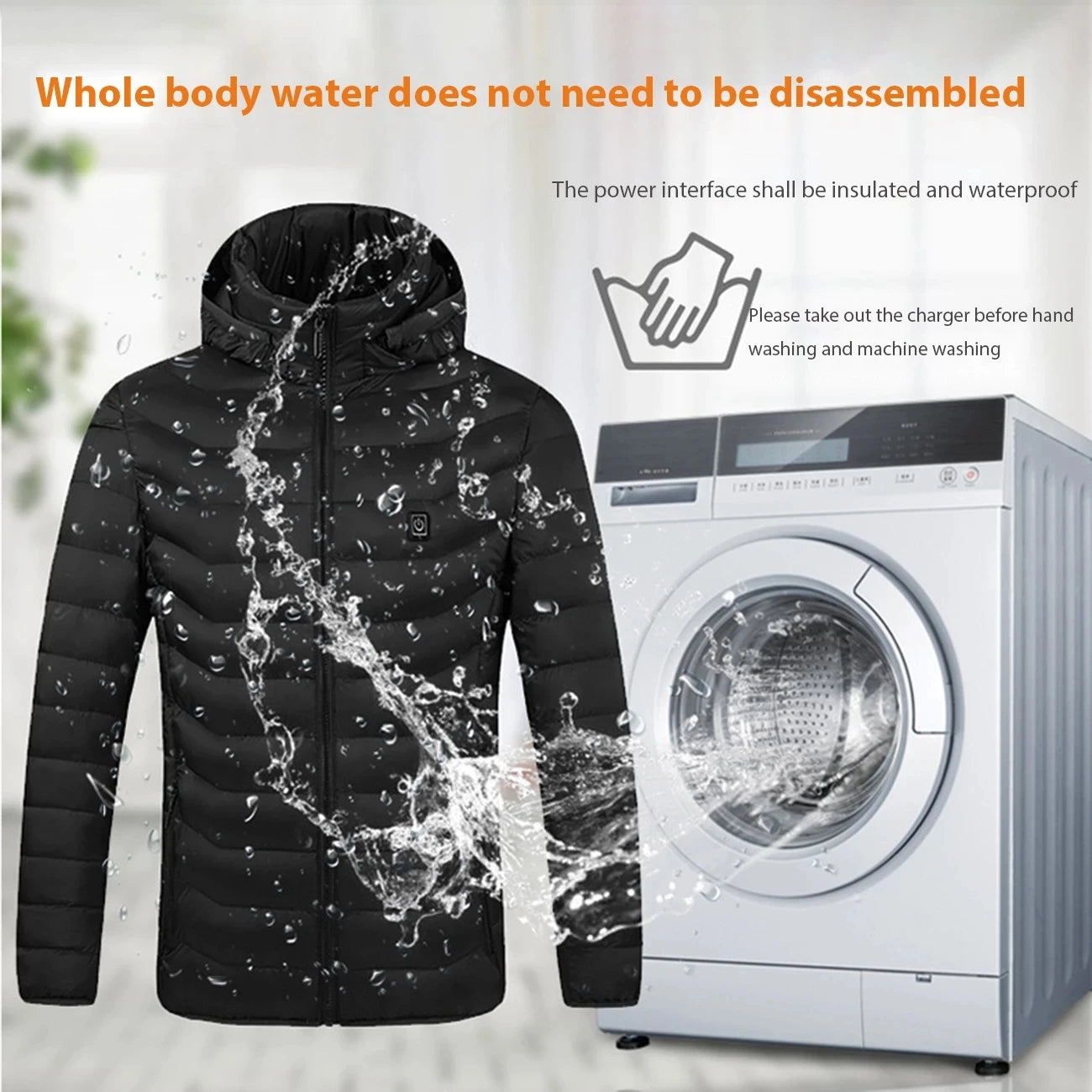 Men Heated Jacket USB Winter Outdoor Electric Heating male bobojaco
