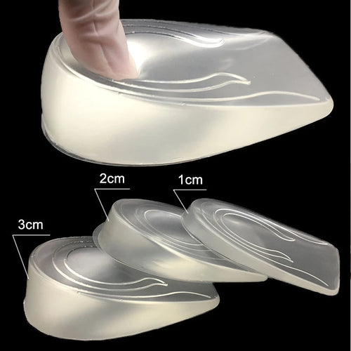 Silicone Gel Height Increase Insole Heel Lifting Inserts Shoe Foot