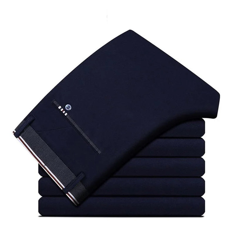 Spring Autumn Mens Business Suit Pants Male Summer Thin Formal Solid