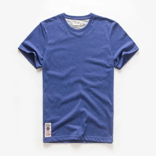 New Summer Men's t-shirt Cotton Solid T shirt Men Causal O-neck Basic
