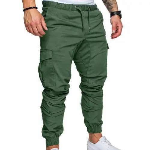 50%HOT2022 New Men's Casual Jogging Pants Solid Color Pocket Pants