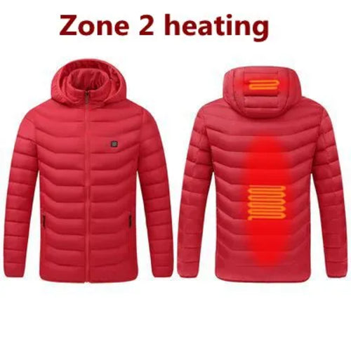 2021 NWE Men Winter Warm USB Heating Jackets Smart Thermostat Pure