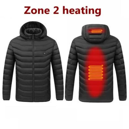 2021 NWE Men Winter Warm USB Heating Jackets Smart Thermostat Pure