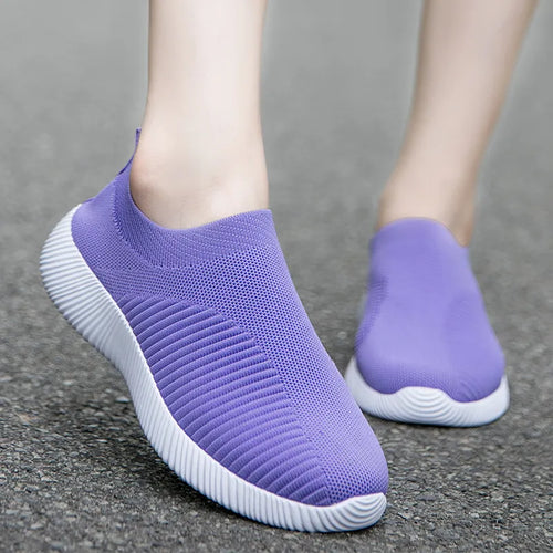 Women Vulcanized Shoes High Quality Women Sneakers Slip On Flats Shoes