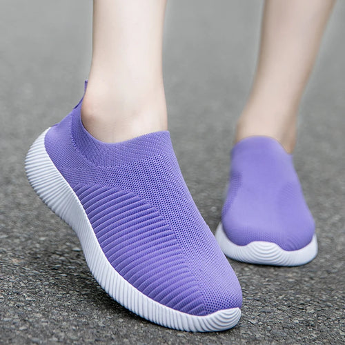 Women Vulcanized Shoes High Quality Women Sneakers Slip On Flats Shoes