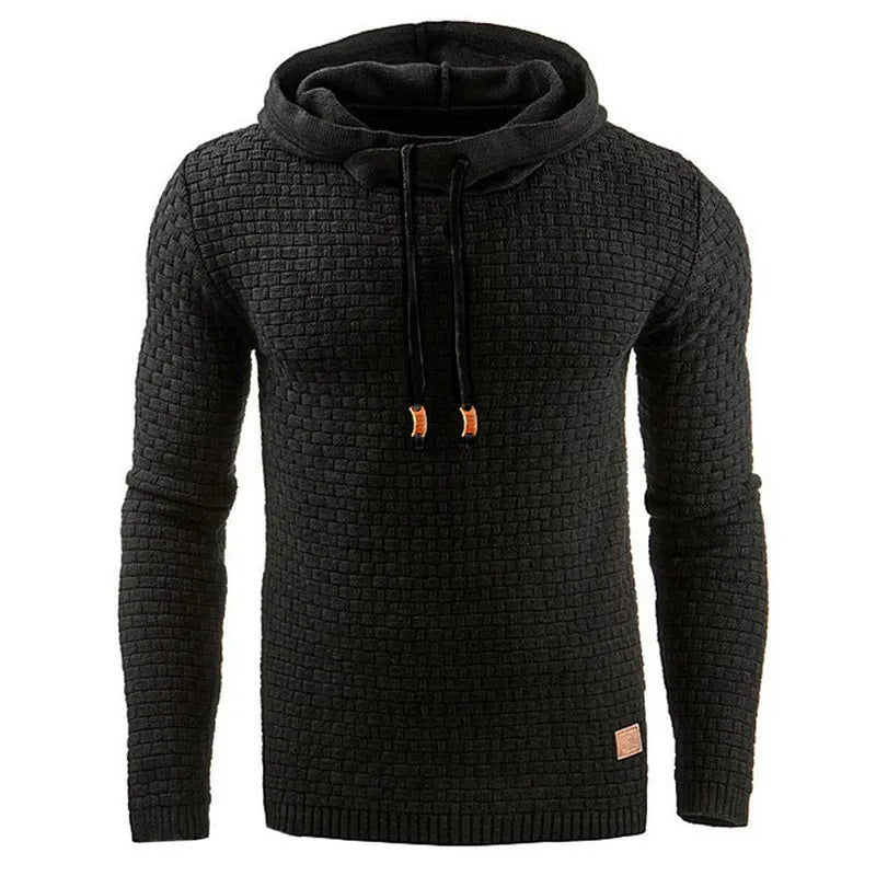 Warm Men's Solid Color Casual Hoodie Oversize Sweatshirt Sweatshirt