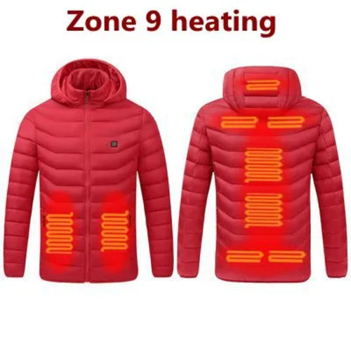 2021 NWE Men Winter Warm USB Heating Jackets Smart Thermostat Pure