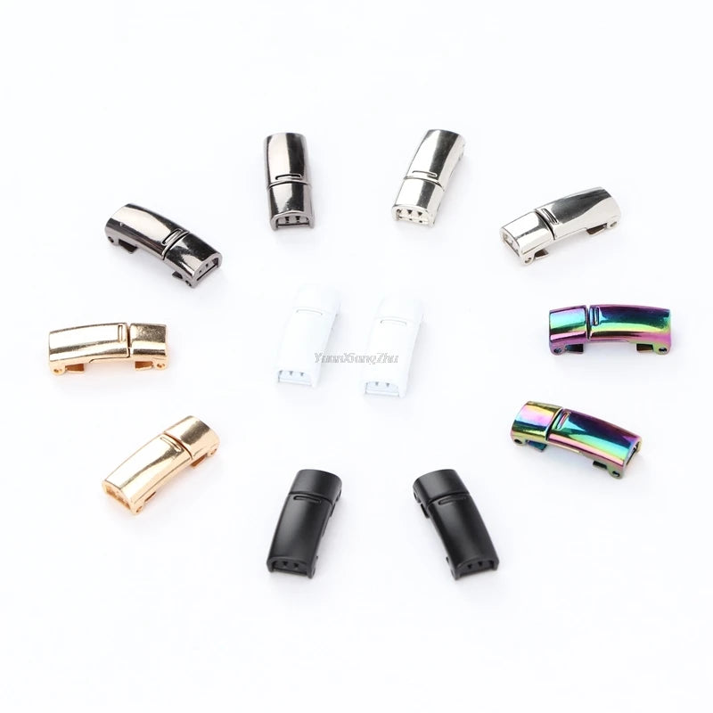 4pcs/1pair New Metal Shoelace Magnetic buckle Shoelaces magnetic Lock