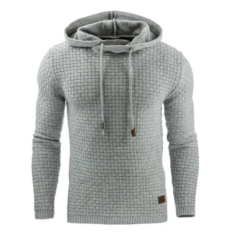 Warm Men's Solid Color Casual Hoodie Oversize Sweatshirt Sweatshirt