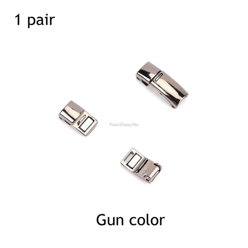 4pcs/1pair New Metal Shoelace Magnetic buckle Shoelaces magnetic Lock