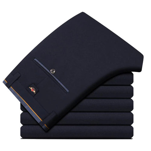 Spring Autumn Mens Business Suit Pants Male Summer Thin Formal Solid