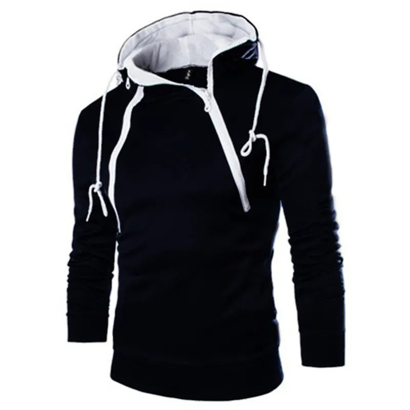 Men's Hoodies Long Sleeve Sweatshirts for Men Zipper Hooded Pullover