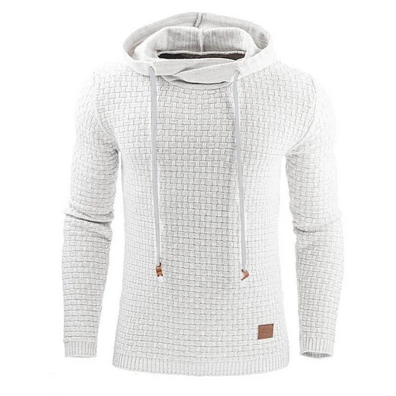 Warm Men's Solid Color Casual Hoodie Oversize Sweatshirt Sweatshirt