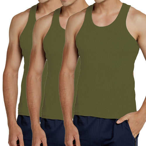 Hot Sale 3pcs / 100% Cotton Mens Sleeveless Tank Top Solid Muscle Vest