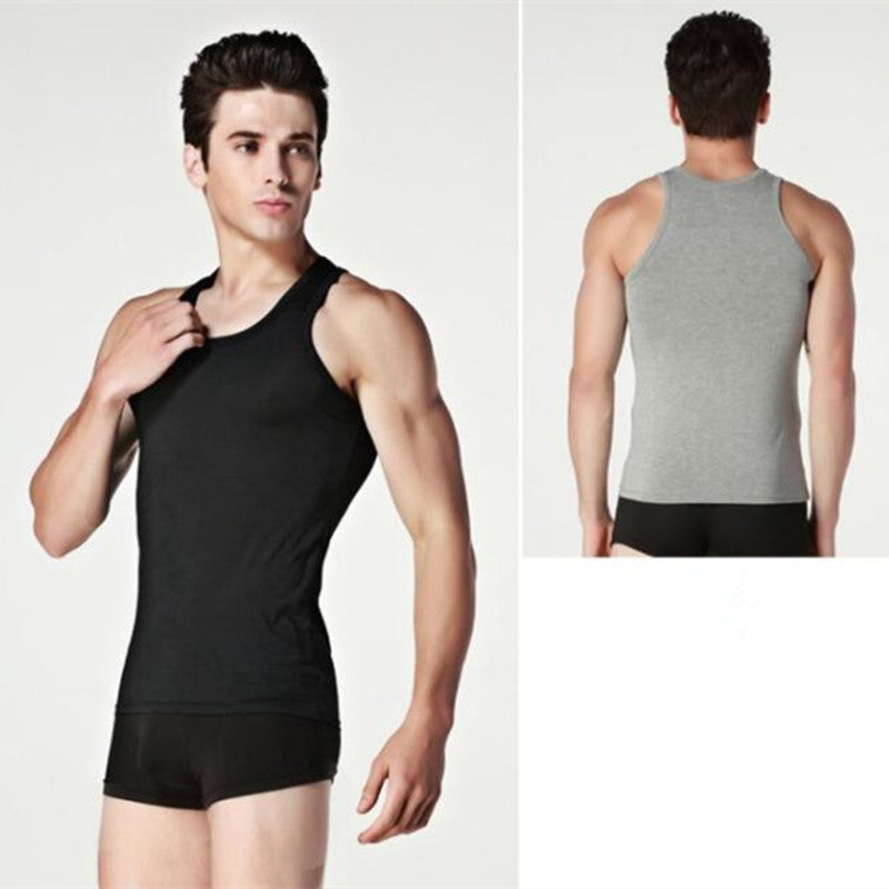 Hot Sale 3pcs / 100% Cotton Mens Sleeveless Tank Top Solid Muscle Vest