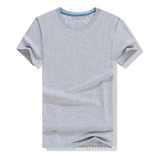 2022 Brand New Cotton Mens T-shirt Pure Color Men T-shirts Round