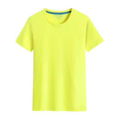 2022 Brand New Cotton Mens T-shirt Pure Color Men T-shirts Round