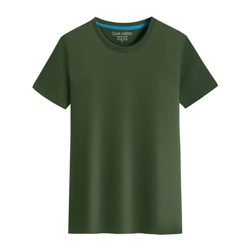 2022 Brand New Cotton Mens T-shirt Pure Color Men T-shirts Round
