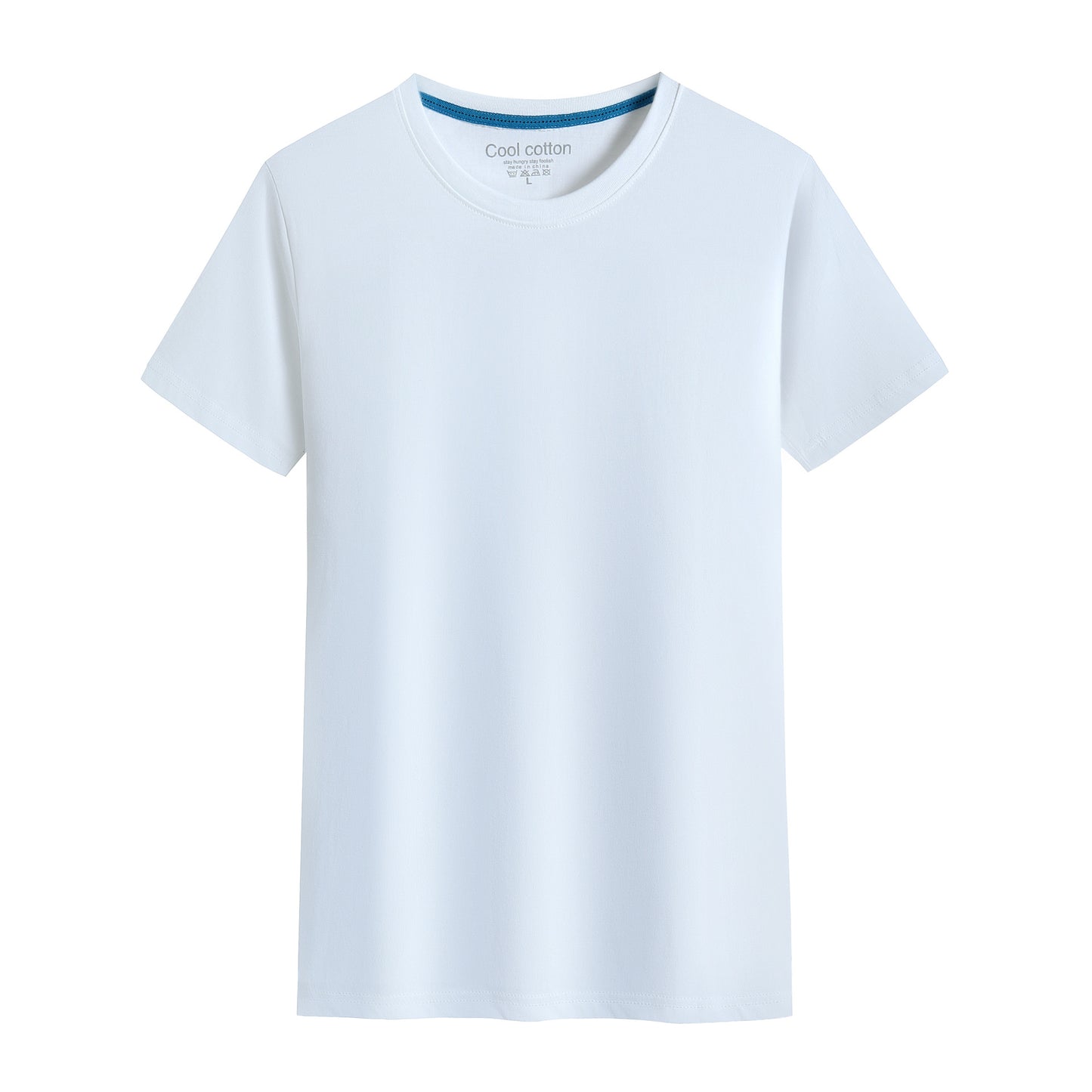 2022 Brand New Cotton Mens T-shirt Pure Color Men T-shirts Round