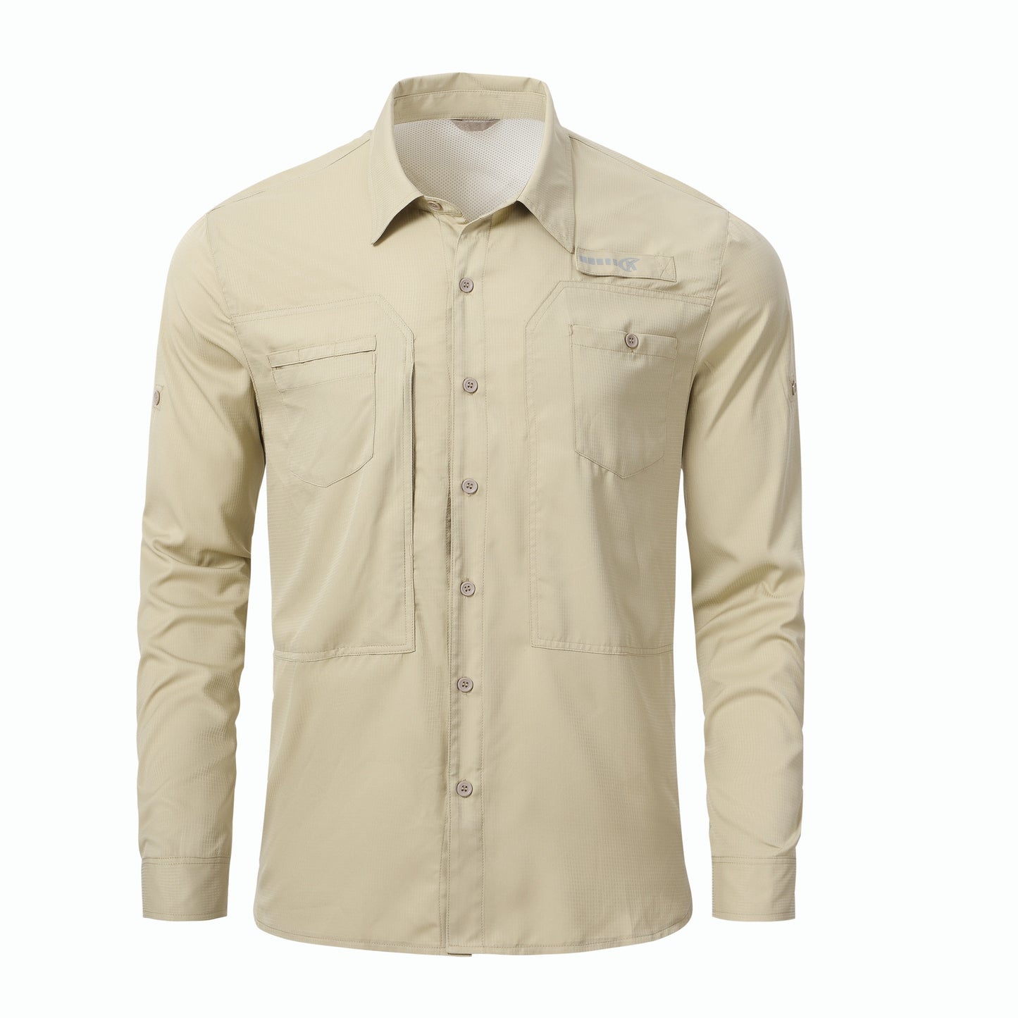 Men's Summer Long Sleeve Fishing Shirts UPF 50+ Sun Protection Hiking
