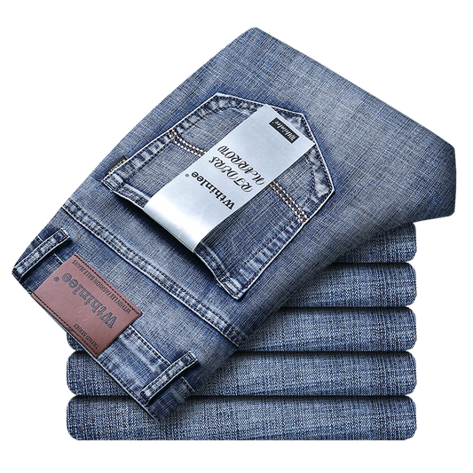 New Business Men's Jeans Casual Straight Stretch Fashion Classic Blue