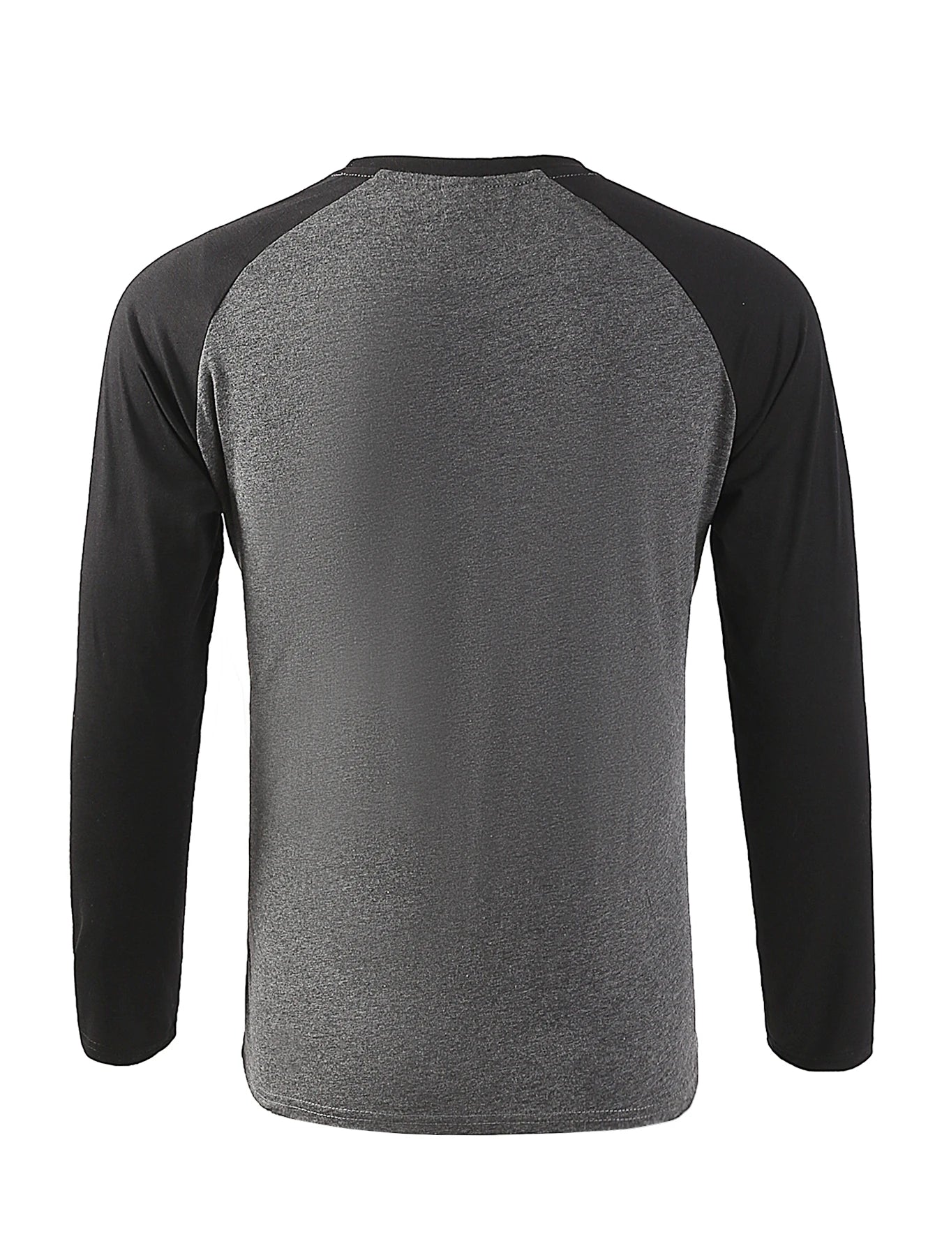 Men's T-shirts Long Sleeve O-neck Pactwork Casual Raglan Sleeves Color