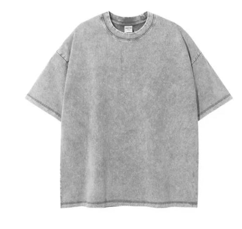 Custom Your LOGO Hip Hop Streetwear Men 100% Cotton T-shirts Oversized