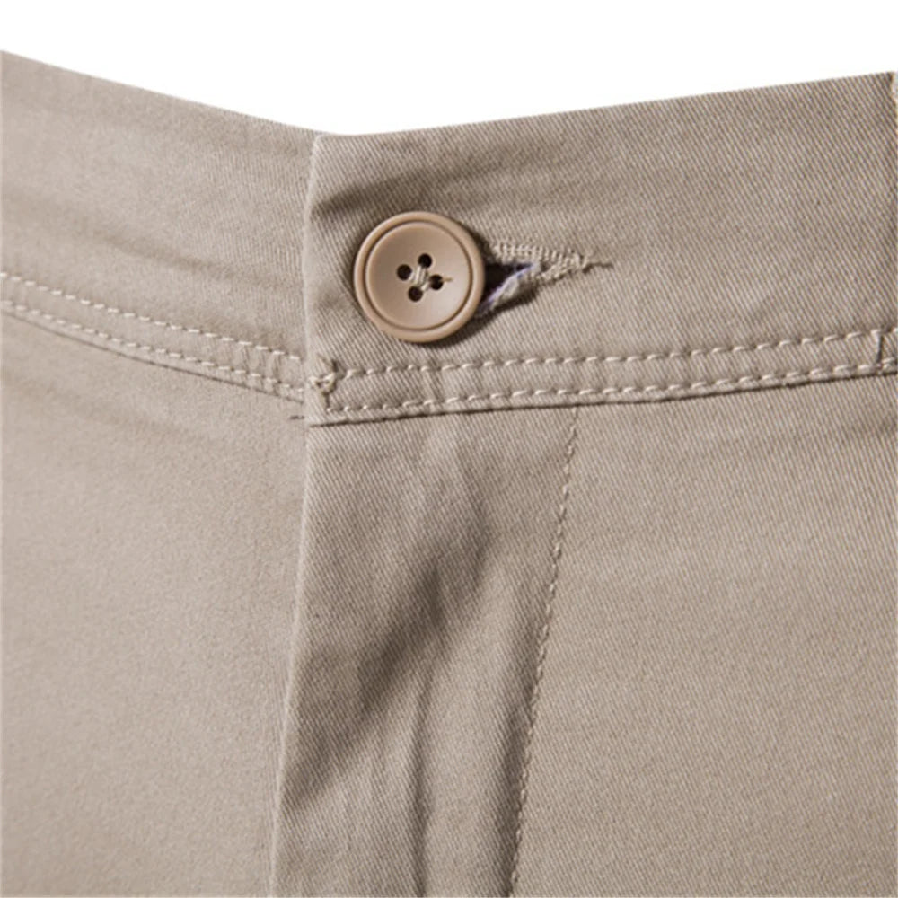 AIOPESON Casual Cotton Men Trousers Solid Color Slim Fit Men's Pants