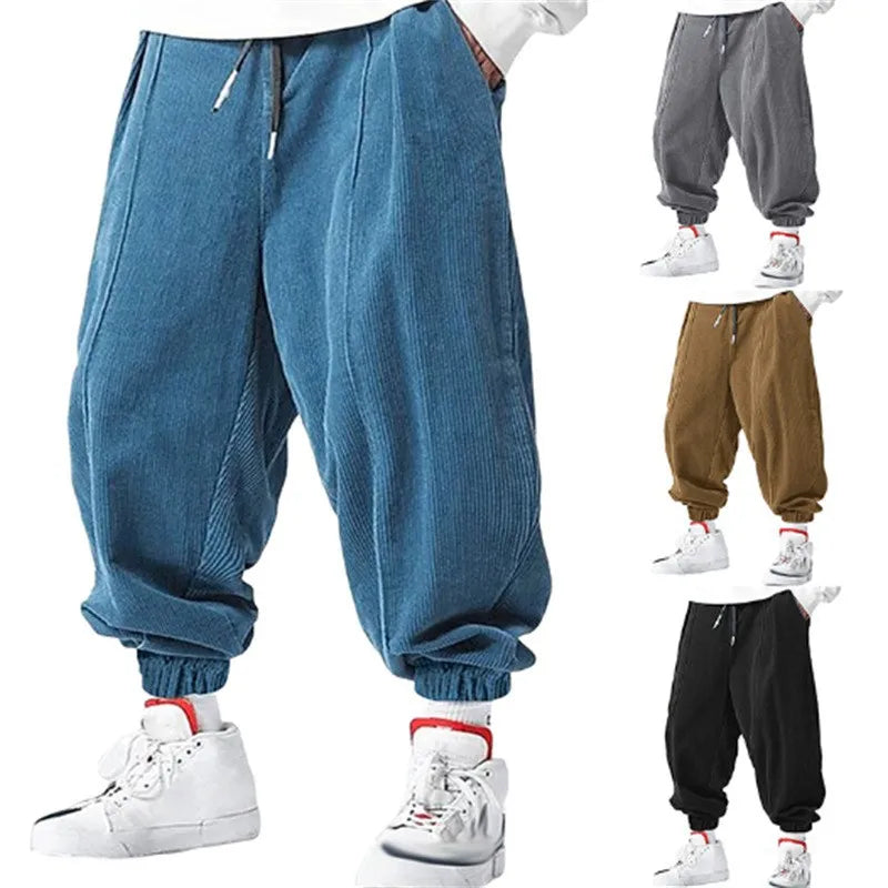 spring autumn Men's Casual Loose Drawstring Pants Fashion Sweatpants
