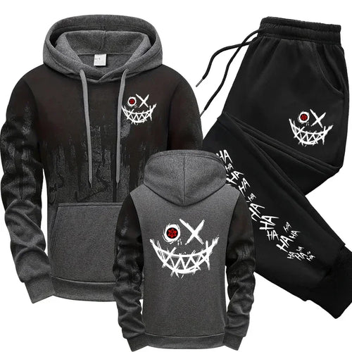 Men Single Piece Sweatshirts Sweatpants Versatile Men's Tracksuit