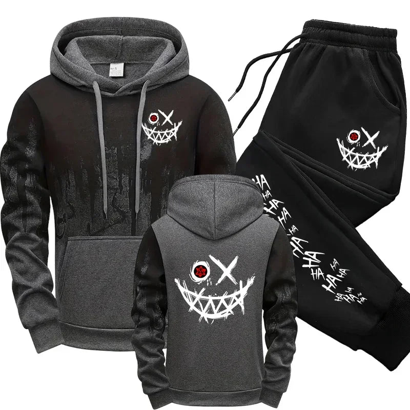 Men Single Piece Sweatshirts Sweatpants Versatile Men's Tracksuit