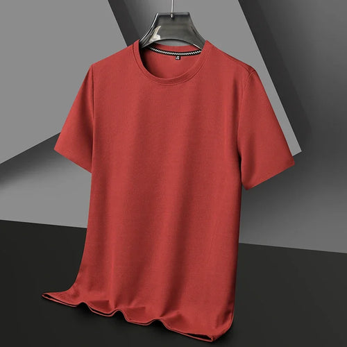 Short sleeved Polo shirShort sleeved Waffle Solid Polot fashion