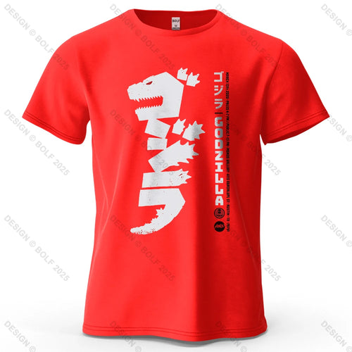 Japan Printed Men's T-Shirt 100% Cotton Oversized Harajuku Style