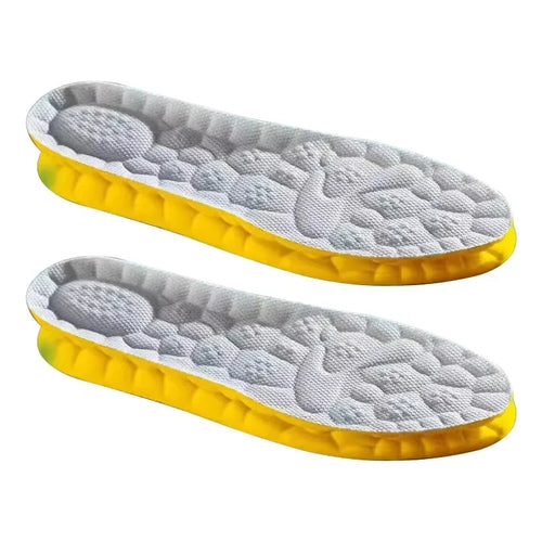 4D Cloud Technology Sports Insoles For Shoes PU Sole Soft Breathable