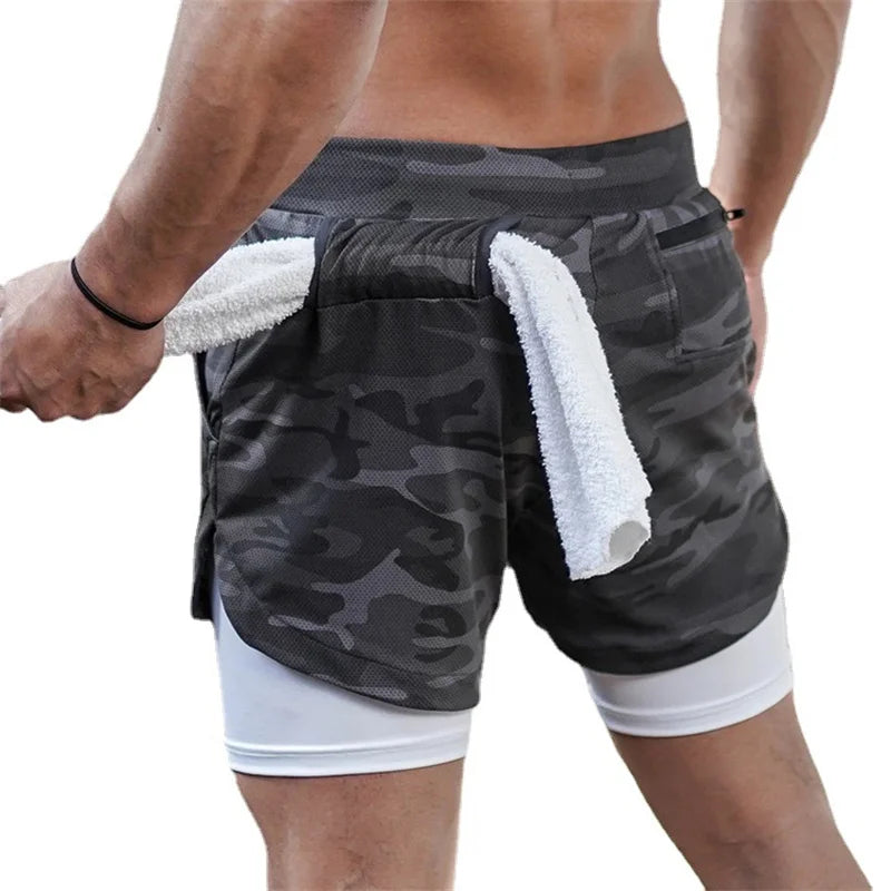 Men's Multi-Pocket Shorts Fitness Sports Shorts Casual Beach Workout