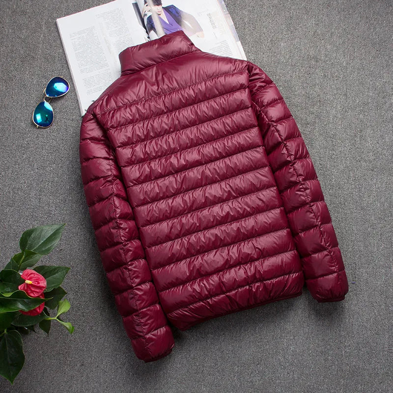 New Autumn And Winter Down Jacket Men's Fashion Hooded Super Light