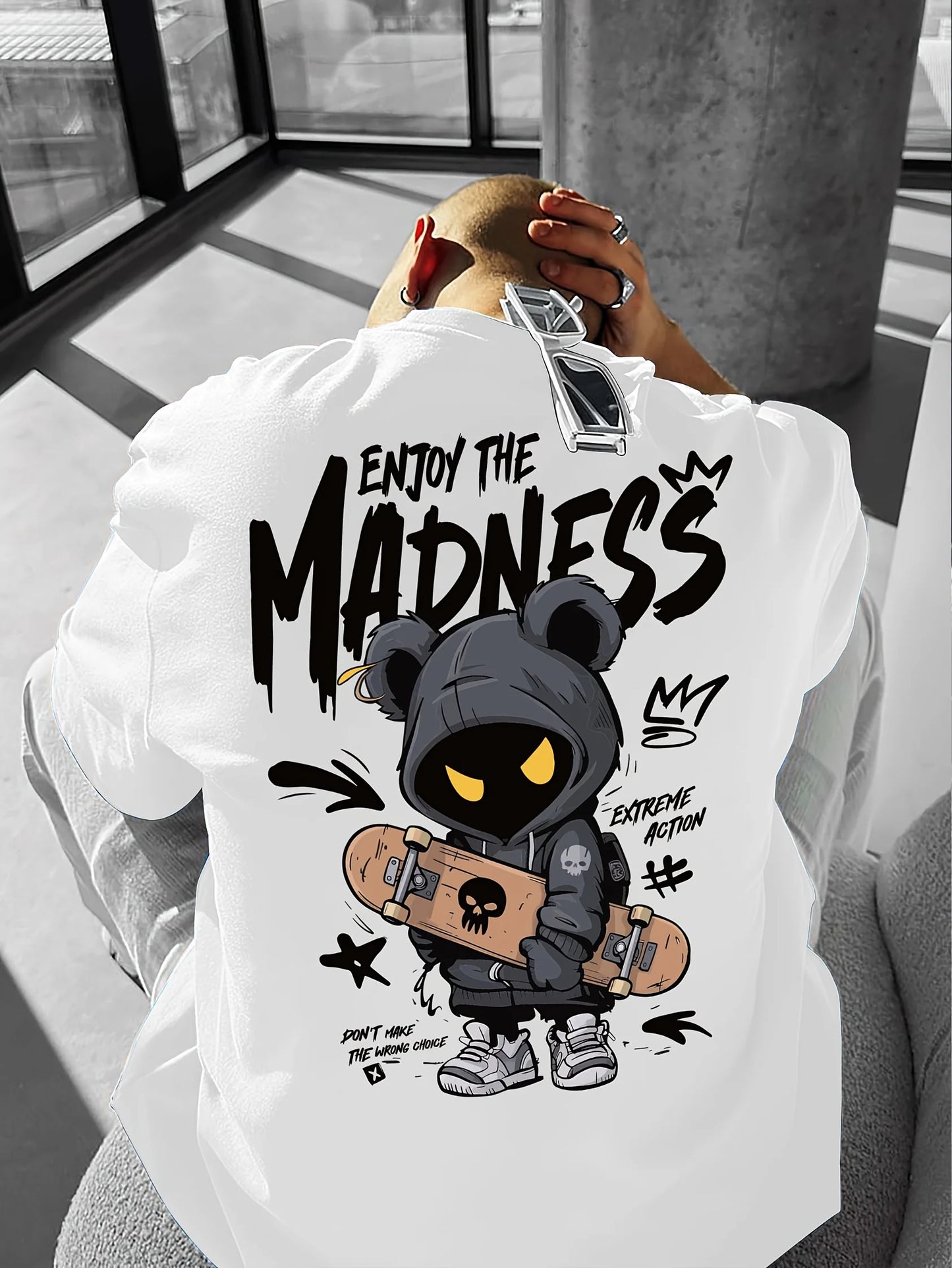 Hot selling fashionable men's cartoon letter printed comfortable and