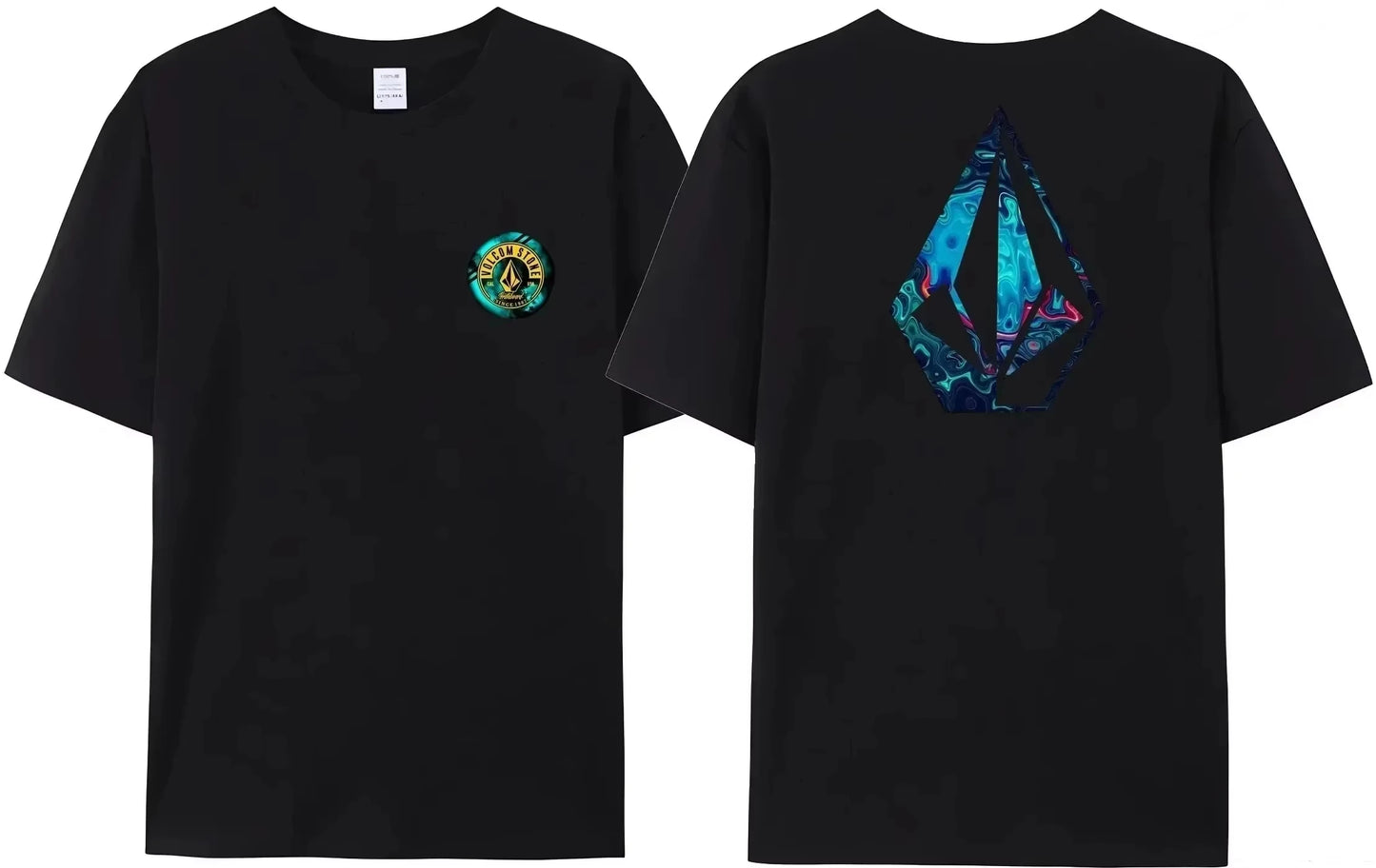 Volcom Obsidian Kid Boy Girls T-shirt Woman Man Clothes Cotton Short