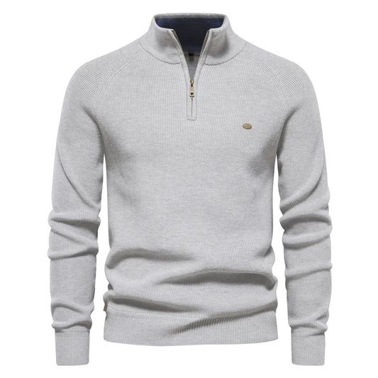 2023 New Autumn Cotton Zipper Cardigans for Men Fashion Casual Social