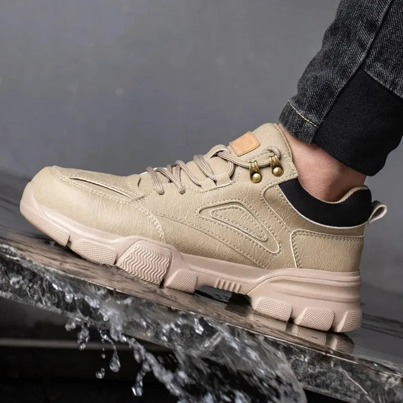 High-quality Safety Shoes Men Steel Wire Rotary Buckle Work Sneakers