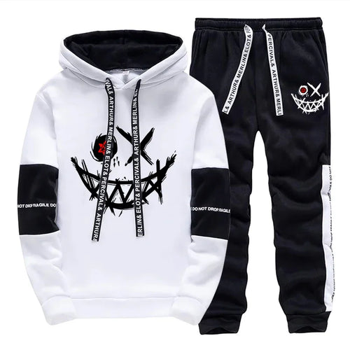 Hot Sales Mens Tracksuit Printed Single Piece Sweatshirts Sweatpants