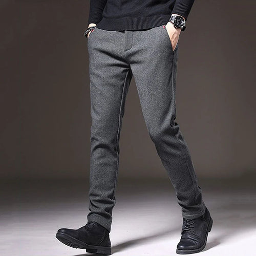 Men's Straight Leg Long Daily Pants Casual Straight Slim Fit Narrow