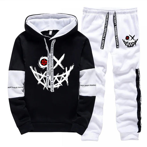 Hot Sales Mens Tracksuit Printed Single Piece Sweatshirts Sweatpants