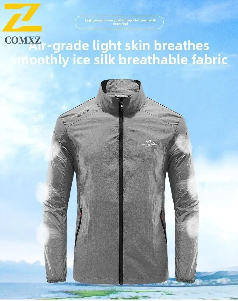 Men UV Sun Protection Jacket Summer Lightweight Breathable Fishing